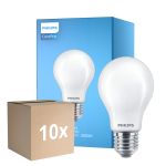 Multipack 10x Philips Corepro LED Glühbirne E27 Birne Matt 10.5W 1521lm - 830 Warmweiß | Ersatz für 100W