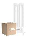 Multipack 10x Ledvance DULUX-F LED 12W - 840 Kaltweiß | 4-Pins - Ersatz Für 24W