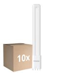 Multipack 10x Noxion Lucent PL-L LED 11.9W 1450lm - 830 Warmweiß | 4-Pins - Ersatz Für 24W