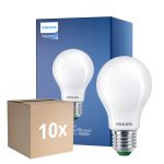 Multipack 10x Philips MASTER LED Glühbirne Ultra Efficient E27 Birne Matt 7.3W 1535lm - 840 Kaltweiß | Ersatz für 100W