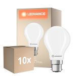 Multipack 10x Ledvance Classic LED B22 Birne Matt 5.9W 806lm - 827 Extra Warmweiß | Ersatz Für 60W
