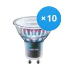 Multipack 10x Philips MASTER LED Spot ExpertColor GU10 PAR16 3.9W 280lm 25D - 930 Warmweiß | Höchste Farbwiedergabe - Dimmbar - Ersatz für 35W