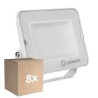 Multipack 8x Ledvance LED-Scheinwerfer Kompakt Weiß 50W 4500lm 100D - 830 Warmweiß | IP65 - Symmetrisch 