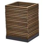 Ledvance Lampe De Chevet Decor Carré Brun | Convient pour 1x E27