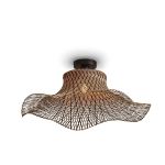 Good&Mojo Plafonnier Ibiza Bambou Brun L | Convient pour 1x E27 