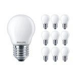 Multipack 10x Philips Corepro LED Lustre E27 Boule Dépolie 4.3W 470lm - 827 Blanc Très Chaud | Équivalent 40W