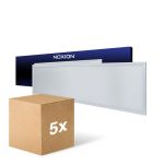 Multipack 5x Noxion Panneau LED Ecowhite V4.0 28W 3400lm - 840 Blanc Froid | 120x30cm - UGR <19 - Philips driver