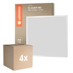 Multipack 4x Ledvance Panneau LED Compact Aluminium Blanc 33W 3630lm - 840 Blanc Froid | 60x60cm - UGR < 19