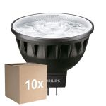 Multipack 10x Philips Master LED Spot GU5.3 MR16 6.7W 460lm 24D - 940 Blanc Froid | Meilleur rendu des couleurs - Dimmable - Équivalent 35W