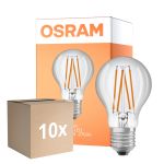Multipack 10x Osram Led Star Classic LED E27 Poire Filament Claire 4.9W 470lm - 827 Blanc Très Chaud | Détecteur De Lumière