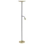 Eglo Lampadaires Salon Conivarino Acier Brushed Laiton, Noir 30.5W 3150lm - 827 Blanc Très Chaud | Dimmable