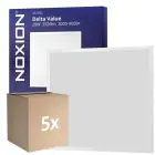 Multipack 5x Noxion Panneau LED Delta Value V5 Backlit 28W 3920lm - 830-840 CCT | 60x60cm - UGR 