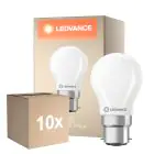 Multipack 10x Ledvance Classic LED B22 Poire Dépolie 3.4W 470lm - 827 Blanc Très Chaud | Dimmable - Équivalent 40W
